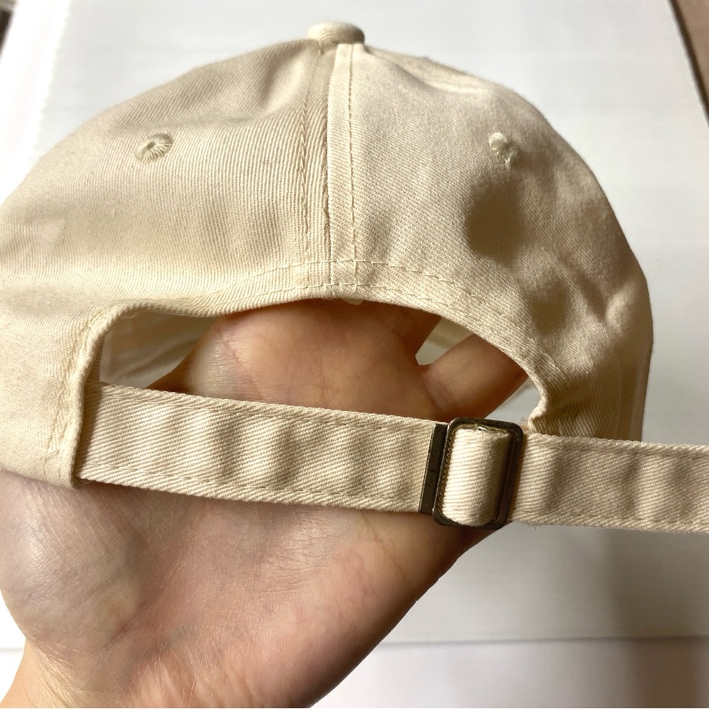 Miss to Mrs Cream Embroidered 'Wife Life' Baseball Cap 100% Cotton Bridal Vibes - Picture 4 of 8